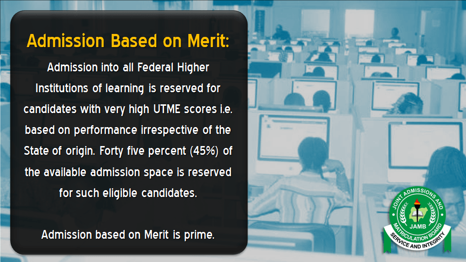 merit admission