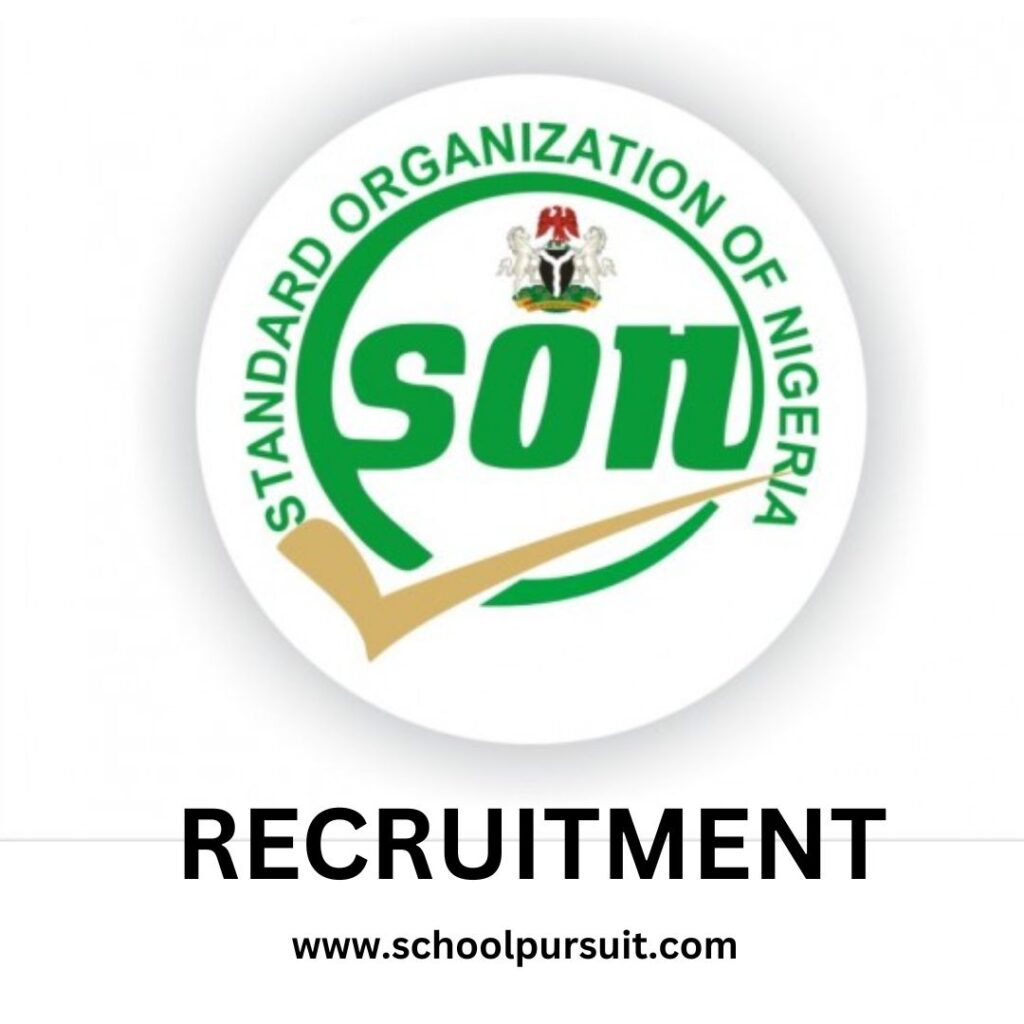 SON Recruitment Requirements 2025, SON Recruitment Portal 2025/2026 | Apply Now