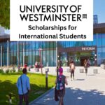 What does the University of Westminster International Scholarship for International Students cover?